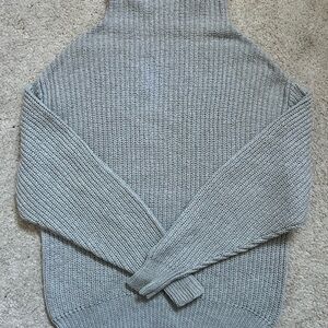 Cozy Gray Turtleneck Sweater